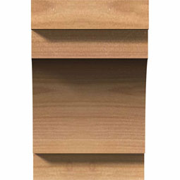 Ekena Millwork - RFTMED00 - Mediterranean Rustic Timber Wood Rafter Tail