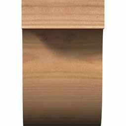 Ekena Millwork - RFTDEL00 - Del Monte Rustic Timber Wood Rafter Tail