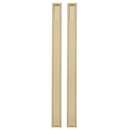  - PIL05X90X02-2 - 5"W x 90"H x 2"D with 13 3/8" Attached Plinth, Fluted Pilaster (pair)