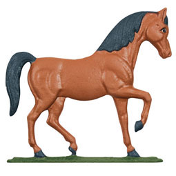 Whitehall Products LLC - WH01130 - 9"W x 8"H Horse Mailbox Ornament, Color
