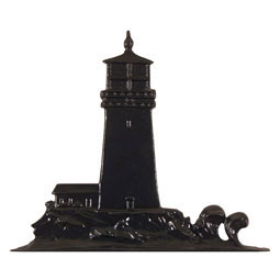 Whitehall Products LLC - WH01214 - 9 3/4"W x 11"H Lighthouse Mailbox Ornament, Black