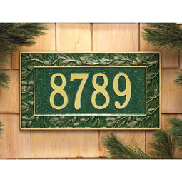 Whitehall Products LLC - WH1546 - 16"W x 9"H Pinecone One Line Wall Plaque