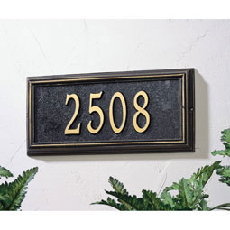 Whitehall Products LLC - WH1312 - 17"W x 8"H x 1 1/4"D Springfield Rectangle One Line Wall Plaque