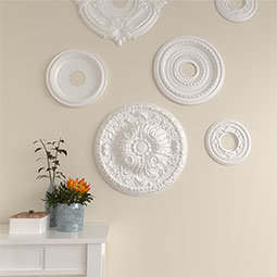 Ekena Millwork - CM20AM_P - 19 5/8"OD x 3/4"P Amelia Ceiling Medallion (Fits Canopies up to 2 3/8")