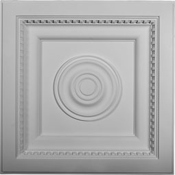 Ekena Millwork - CT24X24AS - 23 7/8"W x 23 7/8"H x 3"P Ashford Ceiling Tile