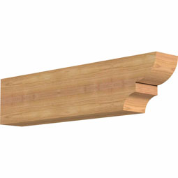 Ekena Millwork - RFTRID00 - Ridgewood Rustic Timber Wood Rafter Tail