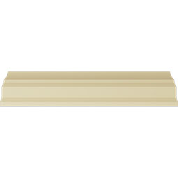 Ekena Millwork - MLD07X05X08NO - 7 1/4"H x 5"P x 8 5/8"F x 94 1/2"L, (2 3/4" Repeat), Nouveau with Bead Crown Moulding
