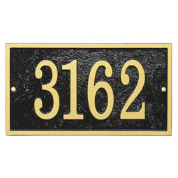 Whitehall Products LLC - WHFER1 - 11"W x 6 1/4"H Fast & Easy Rectangle House Numbers Plaque