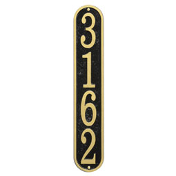 Whitehall Products LLC - WHFEV1 - 3.5"W x 19"H Fast & Easy Vertical House Numbers Plaque