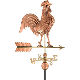 Good Directions - GD515P - Large Rooster Weathervane - Pure Copper
