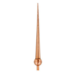 Good Directions - GD708 - 39" Gawain Pure Copper Rooftop Finial with Roof Mount