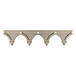 Pearlworks - FRZ-117A - Approx. 3" x 1/2" x 10' Arches with floret 2-1/2" repeat. Minimum radius 10" on edge 48" on arch.
