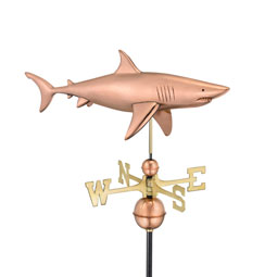 Good Directions - GD965P - Shark Weathervane - Pure Copper