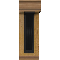 Ekena Millwork - BKTIMI01 - Miller Traditional Ironcrest Rustic Timber Wood Bracket