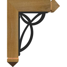 Ekena Millwork - BKTIVE03 - Versailles Arts & Crafts Ironcrest Rustic Timber Wood Bracket