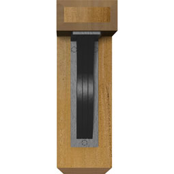 Ekena Millwork - BKTIMI04 - Miller Craftsman Ironcrest Rustic Timber Wood Bracket