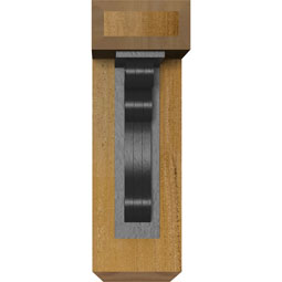 Ekena Millwork - BKTIOL04 - Orleans Craftsman Ironcrest Rustic Timber Wood Bracket