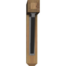 Ekena Millwork - BKTITR04 - Traditional Craftsman Ironcrest Rustic Timber Wood Bracket