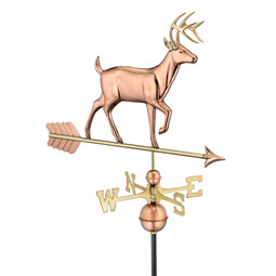 Good Directions - GD968P - White Tail Buck Weathervane - Pure Copper