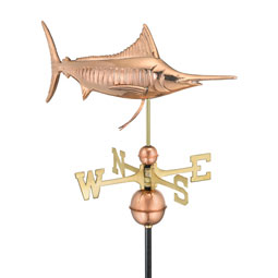 Good Directions - GD969P - Marlin Weathervane - Pure Copper