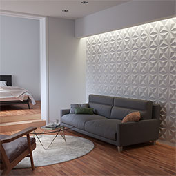 Ekena Millwork - WPKE - 11 7/8"W x 11 7/8"H Kent EnduraWall Decorative 3D Wall Panel