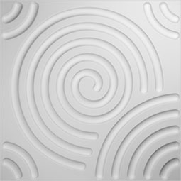 Ekena Millwork - WPSP - 19 5/8"W x 19 5/8"H Spiral EnduraWall Decorative 3D Wall Panel