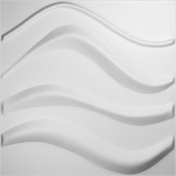 Ekena Millwork - WPWV - 19 5/8"W x 19 5/8"H Wave EnduraWall Decorative 3D Wall Panel