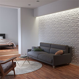 Ekena Millwork - WPEM - 19 5/8"W x 19 5/8"H Emery EnduraWall Decorative 3D Wall Panel