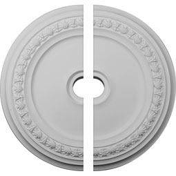 Ekena Millwork - CM31CA2-04000 - 31 1/8"OD x 4"ID x 1 1/2"P Carlsbad Ceiling Medallion, Two Piece (Fits Canopies up to 5 1/2")