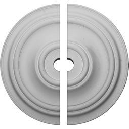 Ekena Millwork - CM31TR2-03500 - 31 1/2"OD x 3 1/2"ID x 2 1/2"P Traditional Ceiling Medallion, Two Piece (Fits Canopies up to 8 1/4")