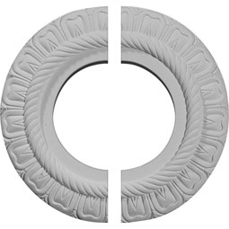 Ekena Millwork - CM09CL2 - 9"OD x 4 1/2"ID x 1/2"P Claremont Ceiling Medallion, Two Piece (Fits Canopies up to 5 5/8")
