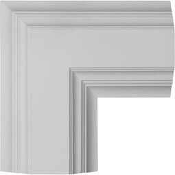 Ekena Millwork - CC08ICN04X14X14DE - 14"W x 4"P x 14"L Inner Corner for 8" Deluxe Coffered Ceiling System (Kit)