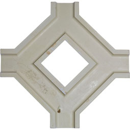Ekena Millwork - CC08IDI04X36X36DE - 36"W x 4"P x 36"L Inner Diamond Intersection for 8" Deluxe Coffered Ceiling System (Kit)