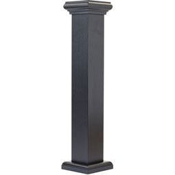 AFCO, Industries - NWLSIR - Aluminum AFCO-Rail Smooth Newel Post w/ Imperial Cap and AFCO-Rail Base