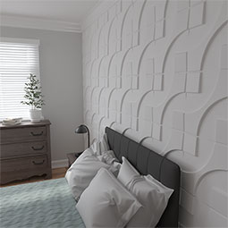 Ekena Millwork - WPNE - 19 5/8"W x 19 5/8"H Nestor EnduraWall Decorative 3D Wall Panel