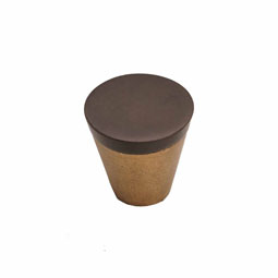 Hardware International - HI-CC-CONE-KNOB - Curve Two-Tone Style, Bronze Contemporary Cone Knob