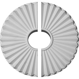 Ekena Millwork - CM20SH2-05500 - 19 3/4"OD x 1 3/8"P Shakuras Ceiling Medallion, Two Piece (For Canopies up to 5 1/2")
