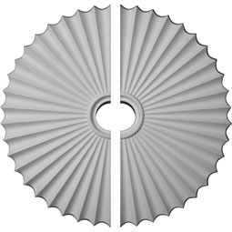 Ekena Millwork - CM34SH2-06000 - 33 7/8"OD x 2"P Shakuras Ceiling Medallion, Two Piece (For Canopies up to 6")