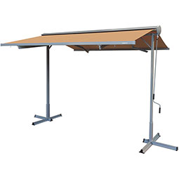 Advaning - FS-SERIES-MA - FS-Series Free Standing Semi-Cassette Manual Retractable Patio Awning