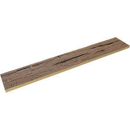 Ekena Millwork - BMHHS1-ST - 1-Sided Hand Hewn Endurathane Faux Wood Beam Plank
