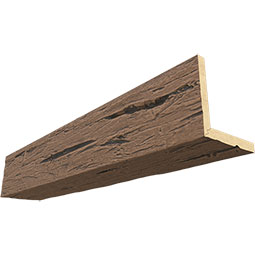 Ekena Millwork - BMHH2-ST - 2-Sided (L-beam) Hand Hewn Endurathane Faux Wood Ceiling Beam