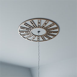 Ekena Millwork - CMPPHH - Hale Architectural Grade PVC Pierced Ceiling Medallion