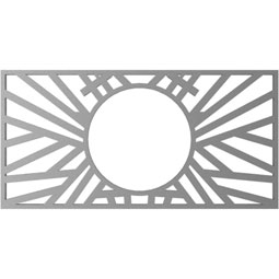 Ekena Millwork - CMPPHO - Hoover Architectural Grade PVC Pierced Ceiling Medallion