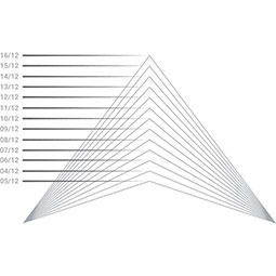 Ekena Millwork - GVPRL01 - Right Triangle Left Side Surface Mount PVC Gable Vent Standard Frame