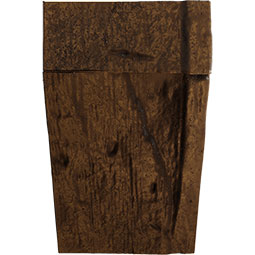 Ekena Millwork - MANUAS - Faux Wood Fireplace Mantel Kit w/ Ashford Corbels