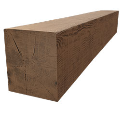 Ekena Millwork - MANURUS - Rustic Sawn Heritage Timber Faux Wood Fireplace Mantel