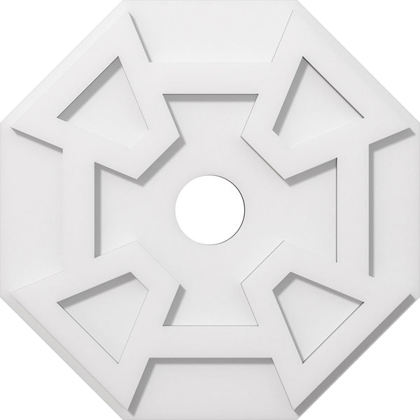 Ekena Millwork - CMPLG - Logan Architectural Grade PVC Contemporary Ceiling Medallion