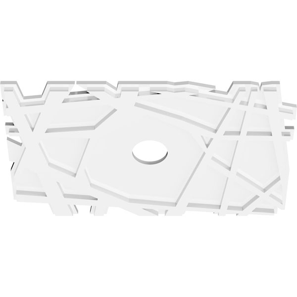Ekena Millwork - CMPNO - Novo Architectural Grade PVC Contemporary Ceiling Medallion