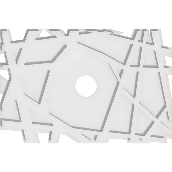 Ekena Millwork - CMPNO - Novo Architectural Grade PVC Contemporary Ceiling Medallion