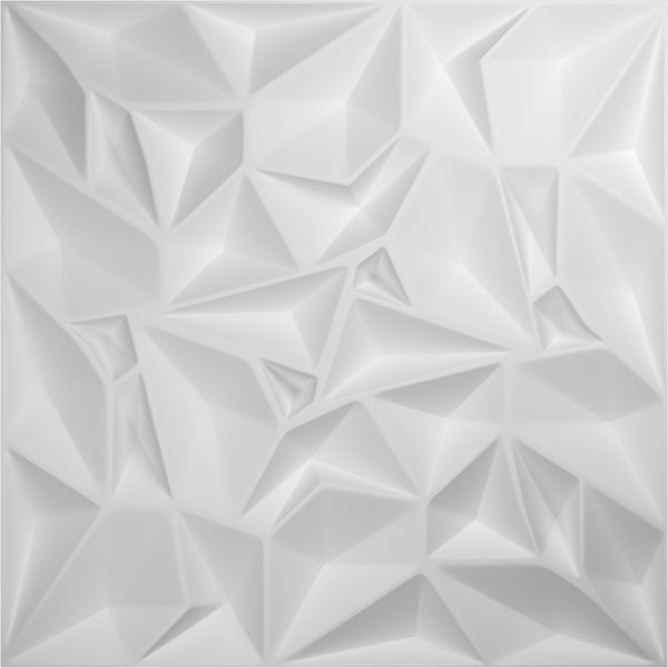 Ekena Millwork - WPLT - 19 5/8"W x 19 5/8"H Leto EnduraWall Decorative 3D Wall Panel